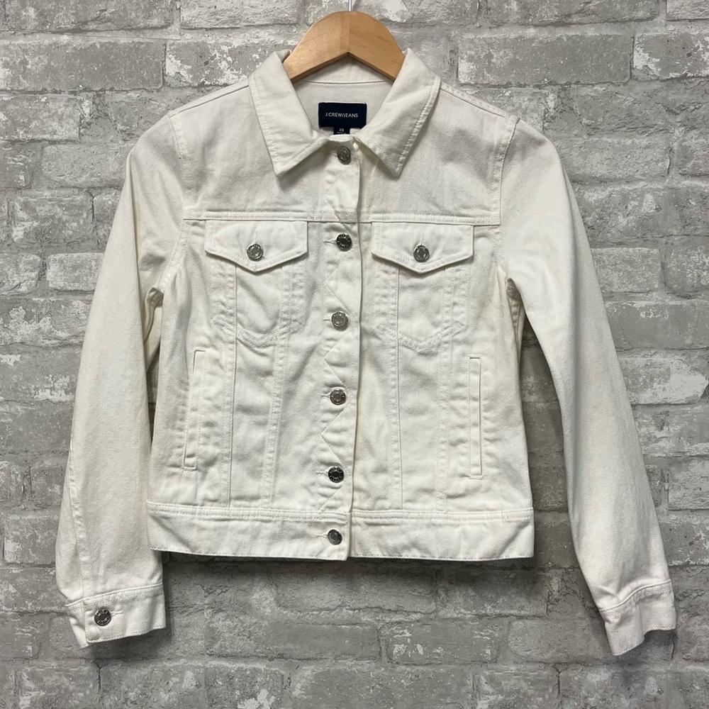 White J.Crew Jeans Jean Jacket  Size XS